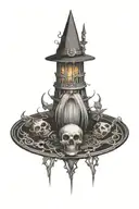 spooky tattoo design idea