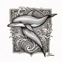 dolphin tattoo design idea