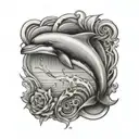 dolphin tattoo design idea