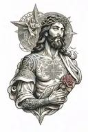 jesus tattoo design idea