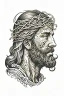 jesus tattoo design idea