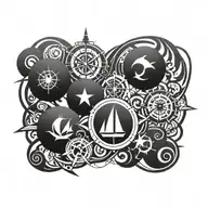 nautical tattoo design idea