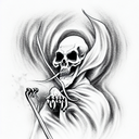 Grim Reaper tattoo design idea