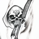 Grim Reaper tattoo design idea