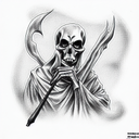Grim Reaper tattoo design idea
