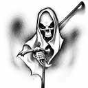 Grim Reaper tattoo design idea
