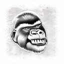 Gorilla tattoo design idea