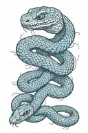 snake tattoo design idea