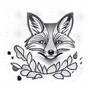 Fox tattoo design idea