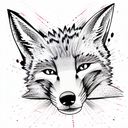 Fox tattoo design idea