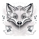 Fox tattoo design idea