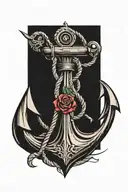 anchor tattoo design idea