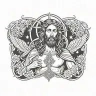 jesus tattoo design idea