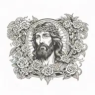 jesus tattoo design idea