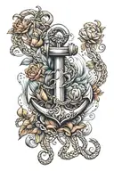 anchor tattoo design idea