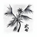 Palm Tree tattoo design idea