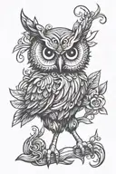 owl tattoo design idea
