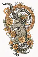 capricorn tattoo design idea