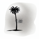 Palm Tree tattoo design idea