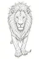 lion tattoo design idea
