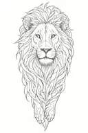lion tattoo design idea