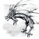 Draco from Dragonheart tattoo design idea