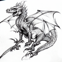 Draco from Dragonheart tattoo design idea