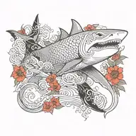 shark tattoo design idea