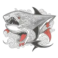 shark tattoo design idea