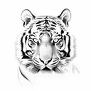 Tiger tattoo design idea