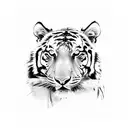 Tiger tattoo design idea