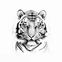 Tiger tattoo design idea