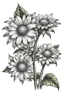 daisy tattoo design idea