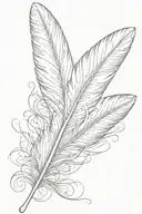 feather tattoo design idea