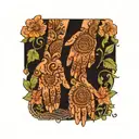 henna tattoo design idea