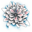Flower tattoo design idea