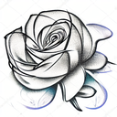 Flower tattoo design idea