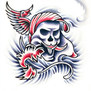 Fox tattoo design idea