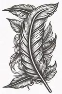 feather tattoo design idea