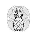 Pineapple tattoo design idea