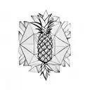 Pineapple tattoo design idea