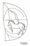 sagittarius tattoo design idea