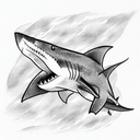 Shark tattoo design idea