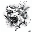 Shark tattoo design idea