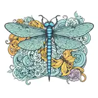 dragonfly tattoo design idea