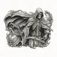 grim-reaper tattoo design idea