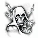 Grim Reaper tattoo design idea