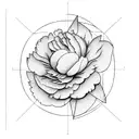 Peony tattoo design idea