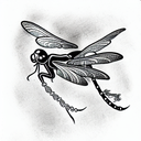 Dragonfly tattoo design idea