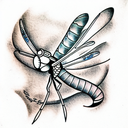 Dragonfly tattoo design idea